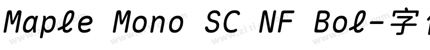 Maple Mono SC NF Bol字体转换